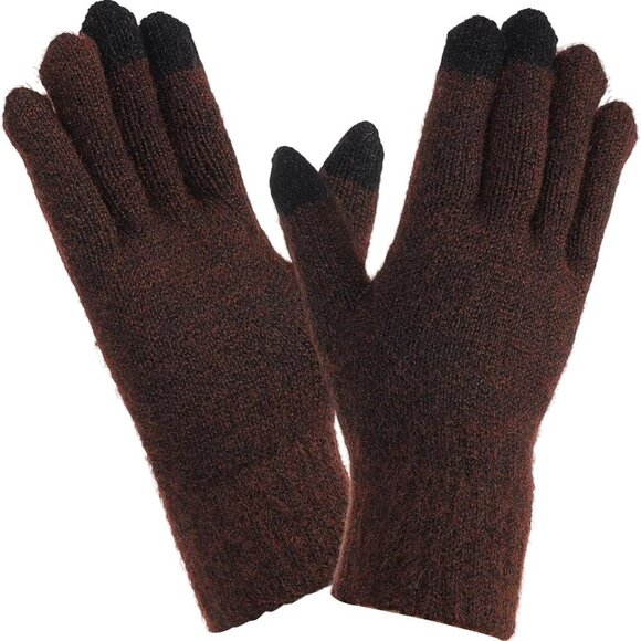 Touchscreen Winter Gloves, Unisex Knit Gloves Touch Screen Texting Gloves Drivin - Picture 1 of 6